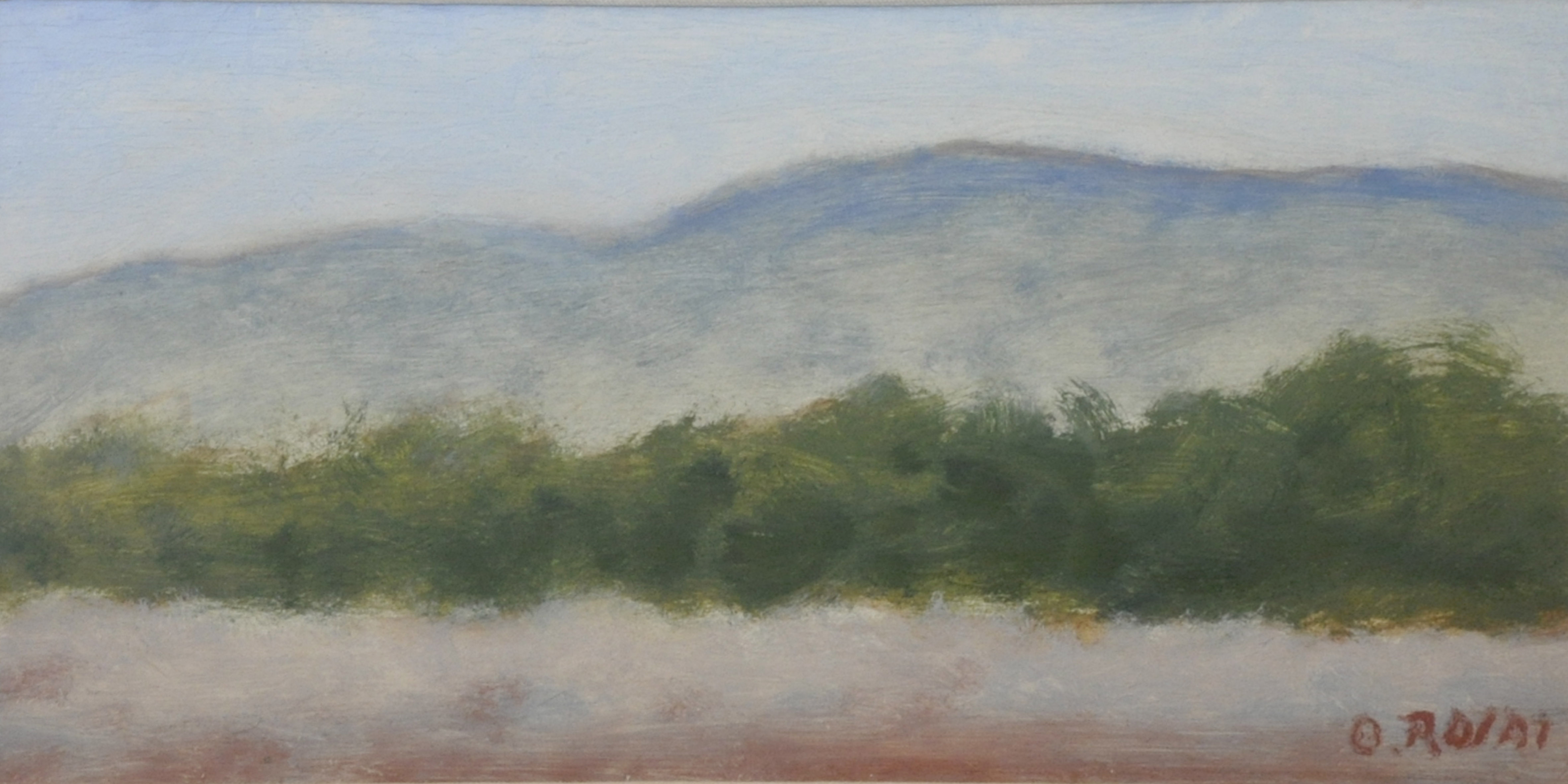 Ottone Rosai (1895-1957), Paesaggio, olio su tela