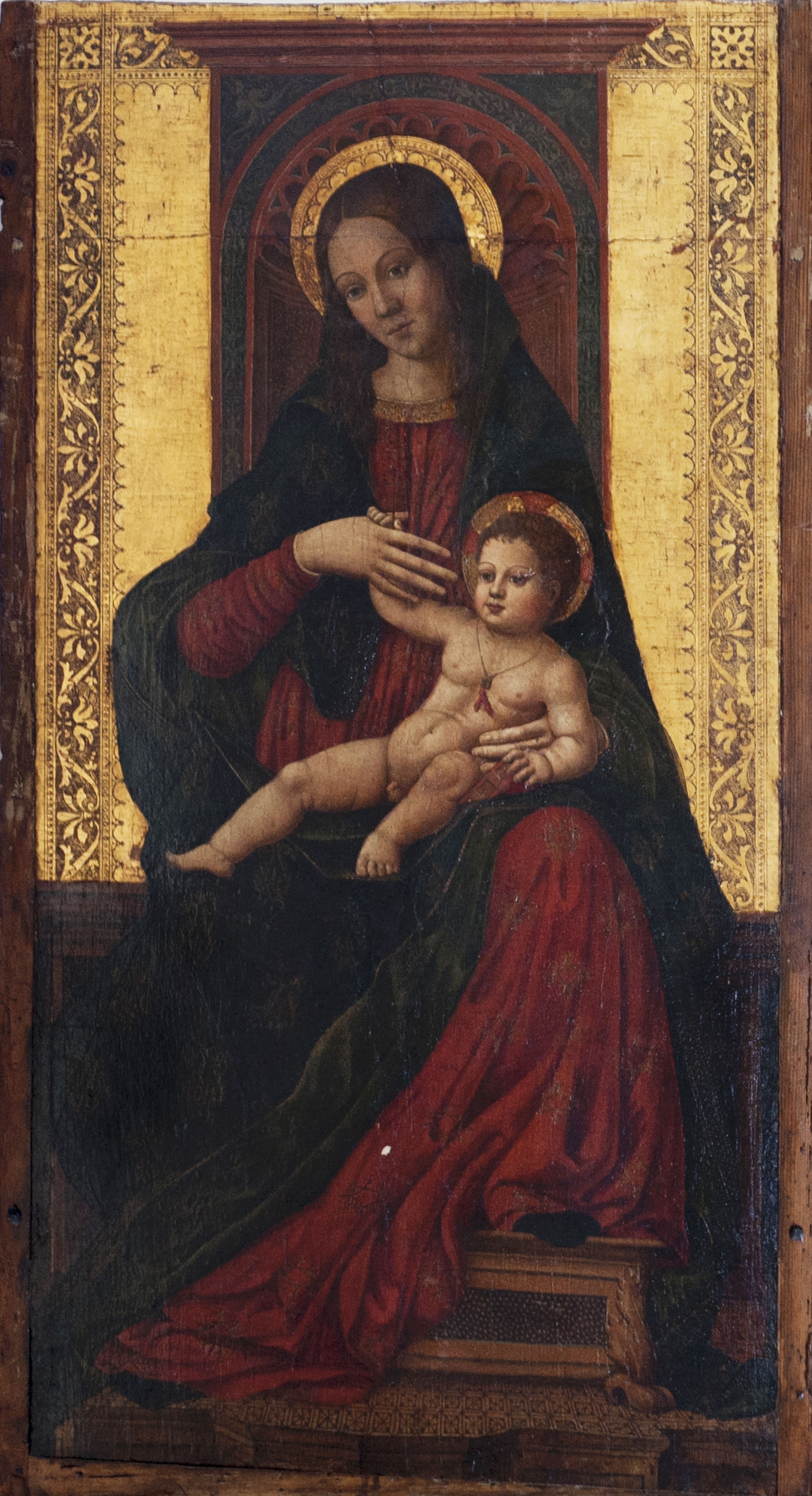 Mario di Laurito (attribuito), Madonna col Bambino; sec. XVI (?)