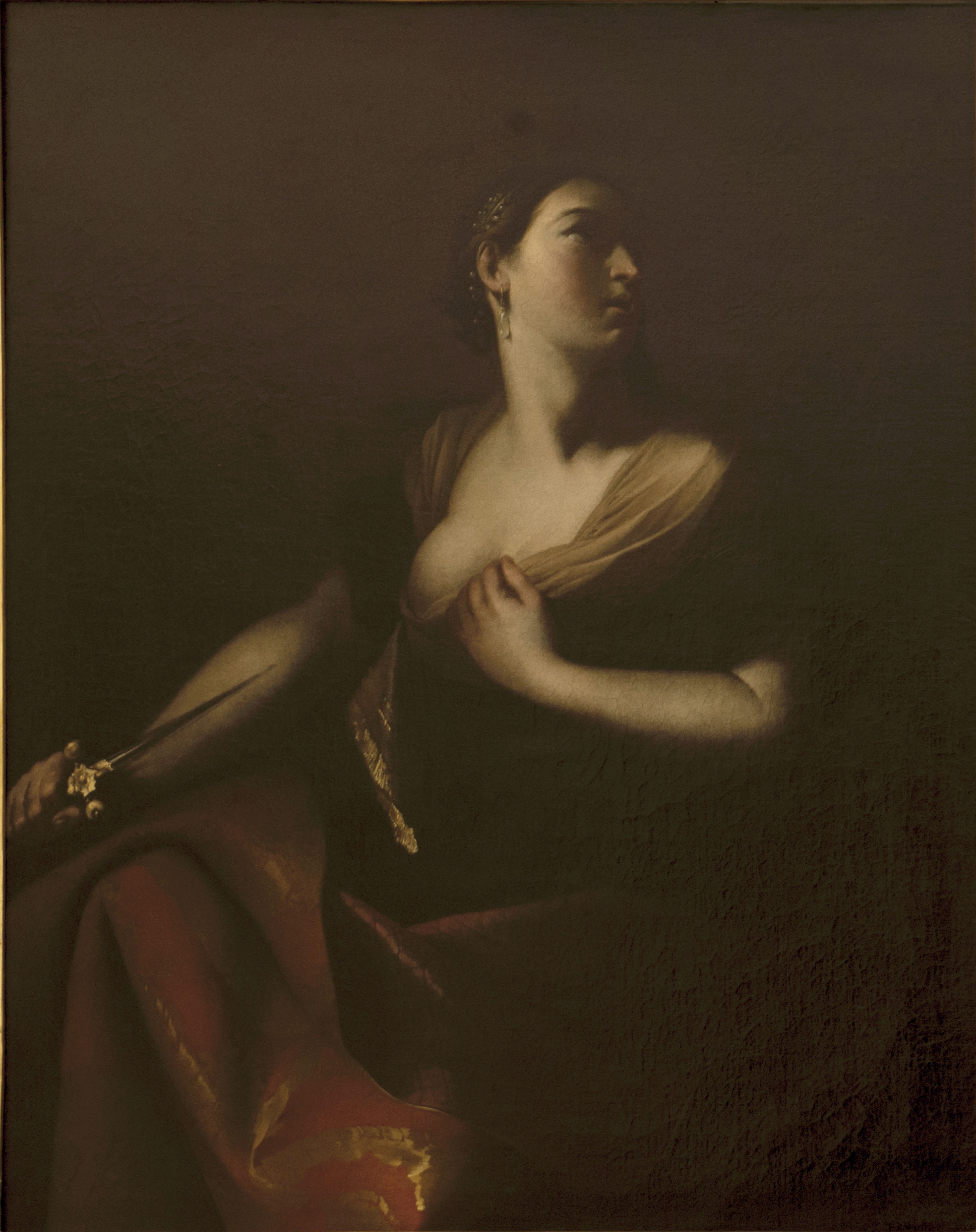 Mattia Preti (attribuito), Lucrezia; sec. XVII, seconda metà.