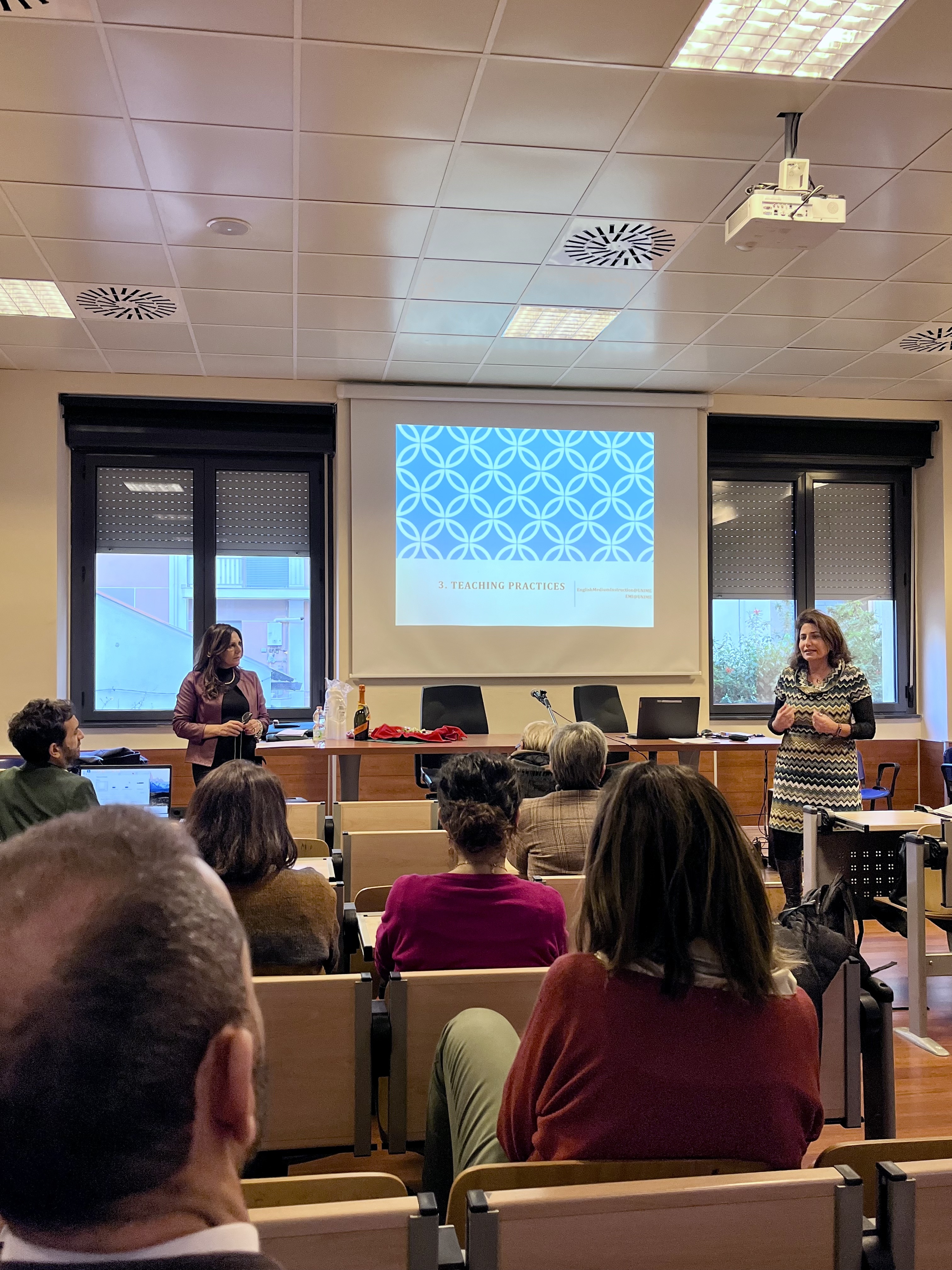 Aula del corso con studenti