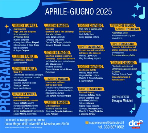 Programma Concerti 2025