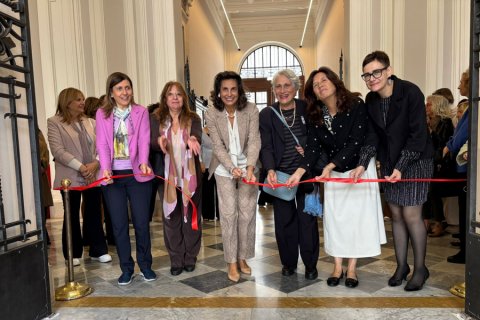 Taglio nastro Mostra "Il voto delle donne. La storia di un diritto raccontata dai francobolli"