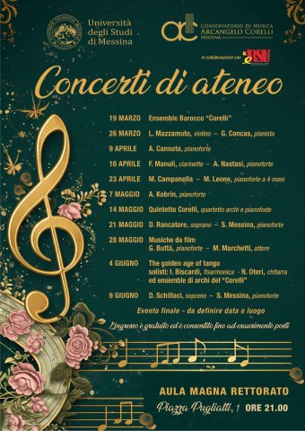 Concerti di Ateneo 2026 Programma