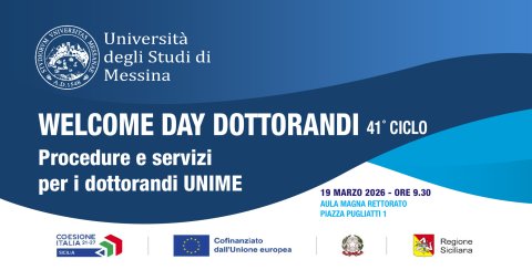 Welcome day dottorandi 41° ciclo