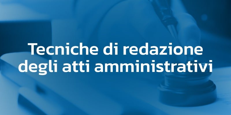 Redazione atti amministrtivi