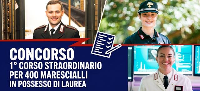 400 posti concorso maresciallo